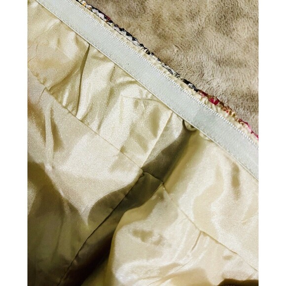 Women’s LovPosh Multicolored Skirt SzS Boho Fully Lined Zip Closure Gold Sequins - Picture 7 of 10